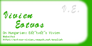 vivien eotvos business card